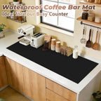 Heat-Resistant Silicone Table Protector Cover 49.2x19.7x0.06 Inch Thick | Food-Grade Table Protector for Dining Room Table Kitchen Countertop & Counter Mat -Waterproof Tabletop Cover Pad & Crafting