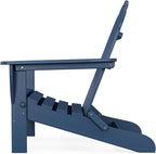POLYWOOD AD5030NV Classic Folding Adirondack Chair, Navy