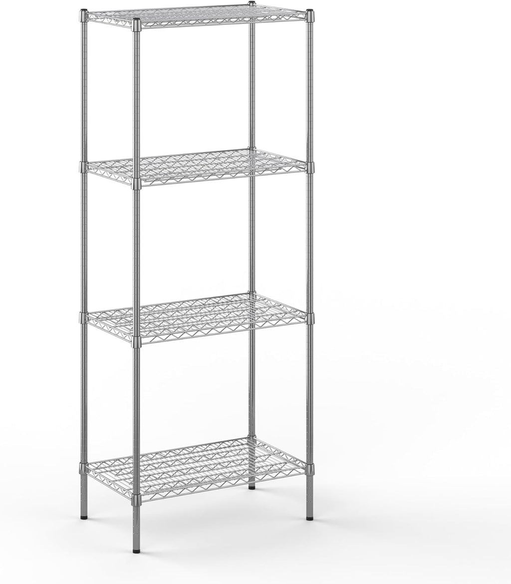 18" Deep x 30" Wide x 74" Height Wire Shelving Kit | 4-Tier | NSF Commercial Storage Rack Unit
