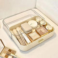 MIUOPUR Stackable Makeup Organizer Drawers, Bathroom Vanity Organizers and Storage, Ideal for Desk and Dresser Countertops, Great for Cosmetics, skincare, Lipsticks, Nail Care -Cream