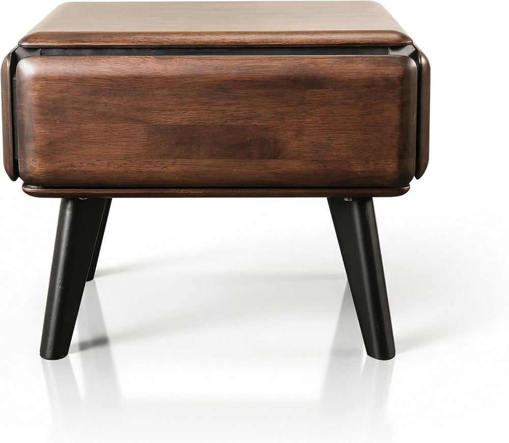 Furniture of America Nazaen Modern 2-Piece Coffee Table Set, Rich Walnut | So...