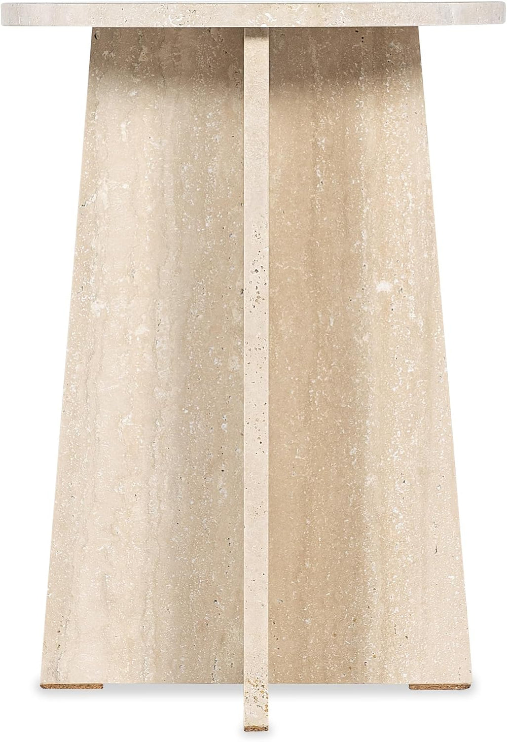 Hooker Melange Cirque Spot Table with Cream Colored Travertine Xalapa Honed S...