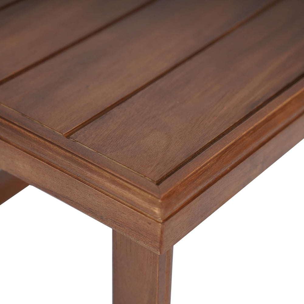 Christopher Knight Home Nicholas Outdoor Small Coffee Table, Slat Panel Squar...