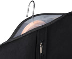 Syeeiex 72 Inch Dress Bags for Gowns, Dress Garment Bag, Set of 3, Black | Breathable Suit Bag, Dustproof Hanging Garment Bag, Clear Window and ID Card Holder for Fur Coat and Long Dress Gown
