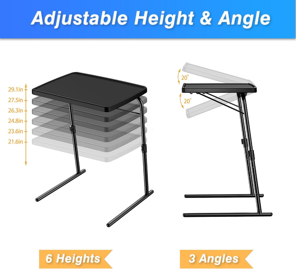Max TV Tray Table, Allpop Adjustable Large TV Tray for Eating, Folding Dinner...