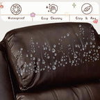 Kids Recliner Chair Storage Arms Reclining Toddler Push Back Sofa Ages 2-8 | 2 Flip-up Storage Arms, PU Leather, Adjustable Footrest, Reading Gaming Relaxing Sleeping, Children Child Youth Boys Girls
