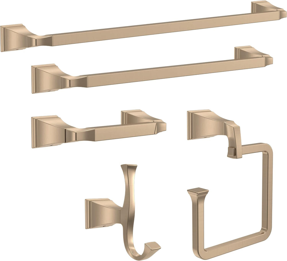 Delta Dryden (1-Pack) Hand Towel Holder Champagne Bronze Towel Racks for Bath...