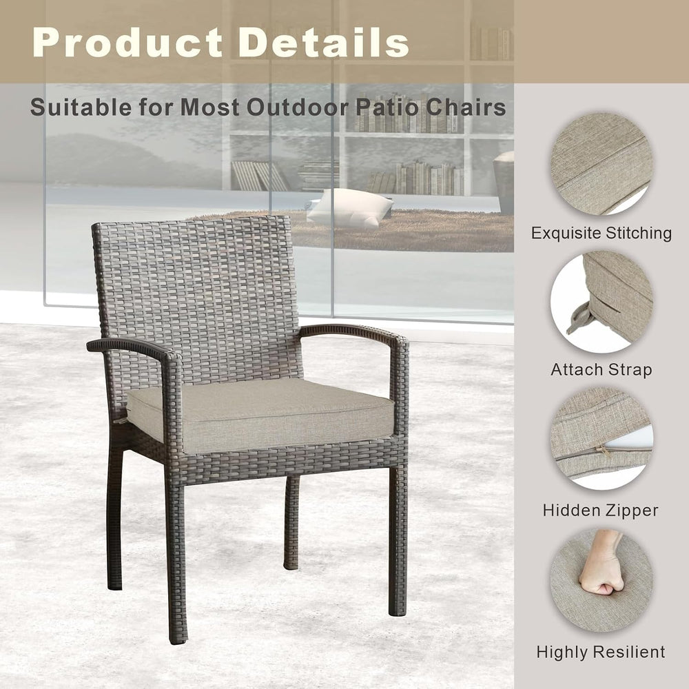 JMGBird Outdoor Chair Cushions Set of 4, Water Resistant Seat Cushions 19 x 1...