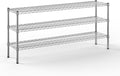 14" Deep x 60" Wide x 27" Height Wire Shelving Kit | 3-Tier | NSF Commercial Storage Rack Unit
