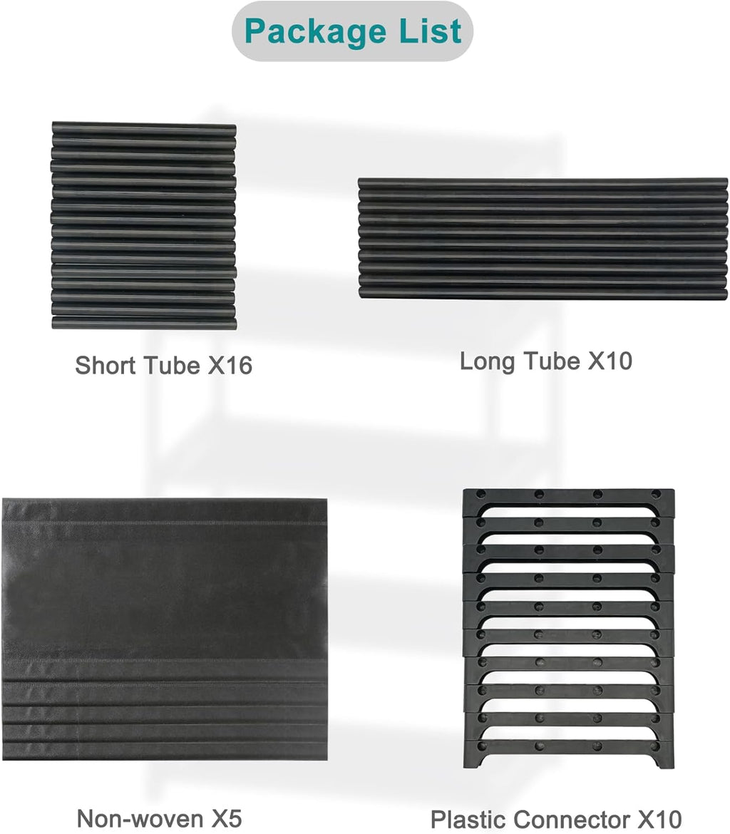 5-Tier Small Shoe Rack, Narrow Space-Saving Organizer for Small Spaces, Non-Woven Fabric Lightweight Shoe Shelves, for Closet Floor, Front Door, Entryway, Kids/Toddler/Adults, Black
