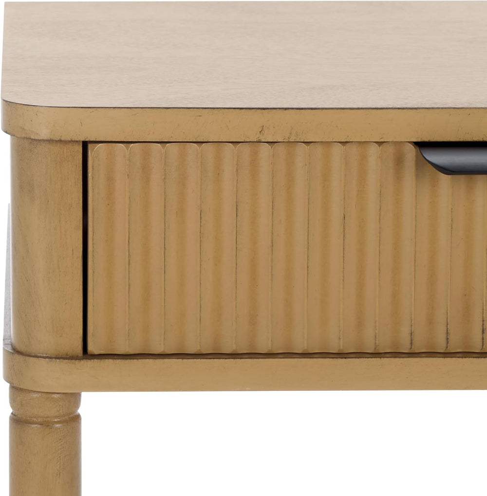 SAFAVIEH Home Collection Thurston Desert Brown 1-Drawer Accent Table
