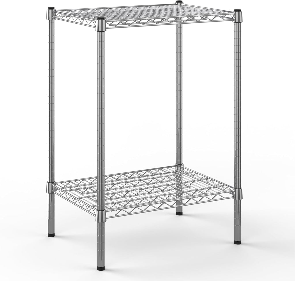 18" Deep x 24" Wide x 34" Height Wire Shelving Kit | 2-Tier | NSF Commercial Storage Rack Unit