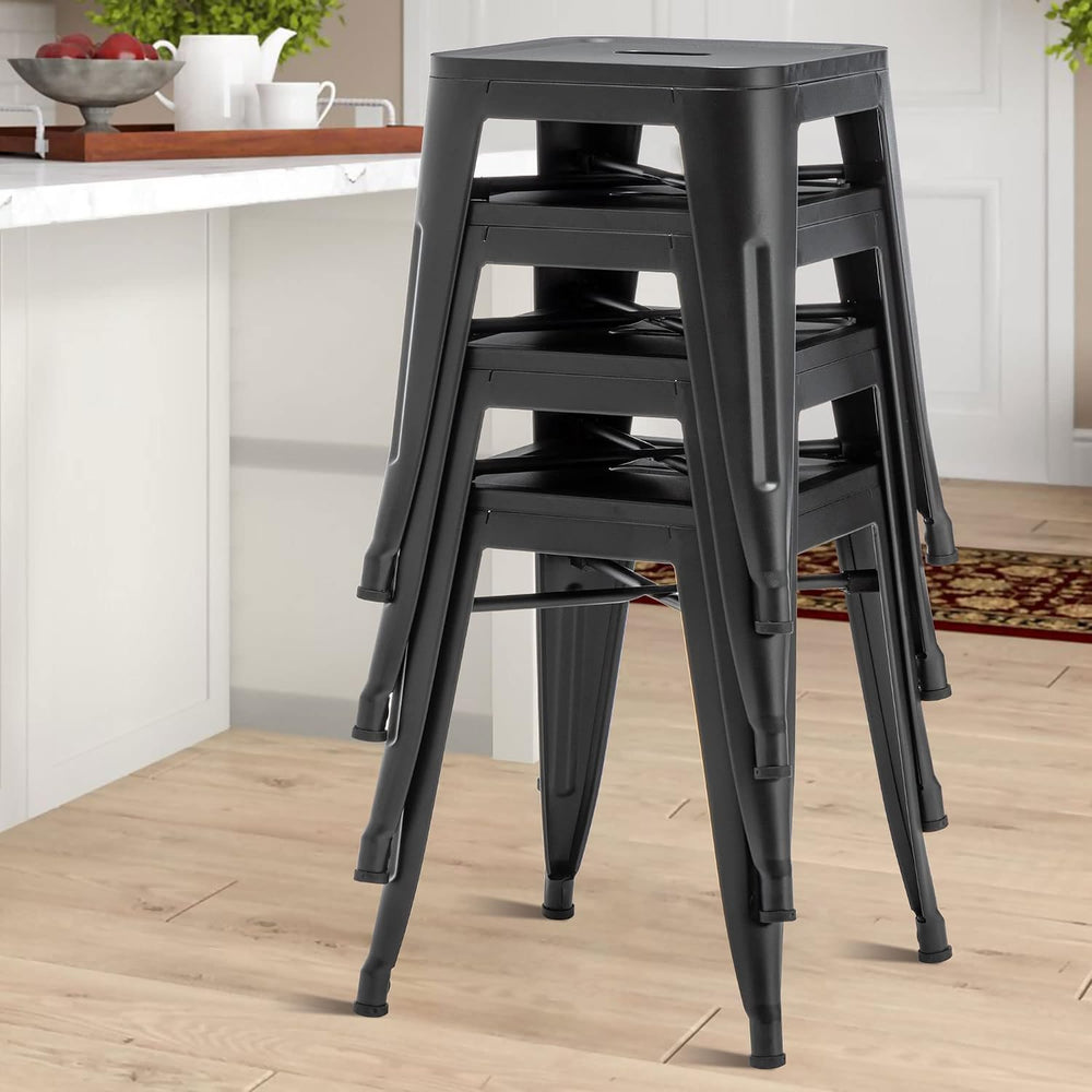 Changjie Furniture 18 Inch Stools Backless Industrial Metal Bar Stool Short S...