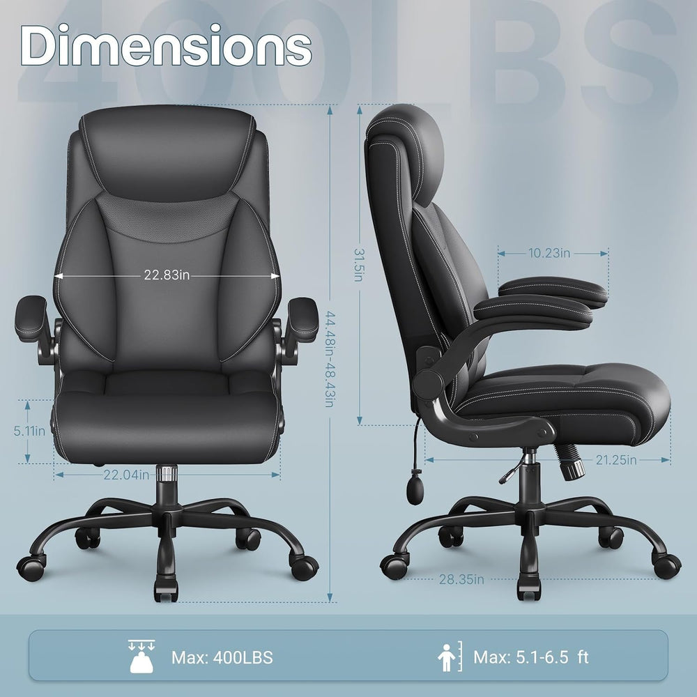 Ergonomic Office Chair, Big and Tall Office Chair, Executive Chair- Padded Le...