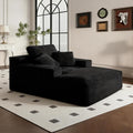 68" Oversized Boneless Chaise Lounge Chair, Cloud Reading Sofa | Oversized Comfort, Boneless Design, High-Density Foam, Deep Seat Support, Soft Corduroy, No Assembly