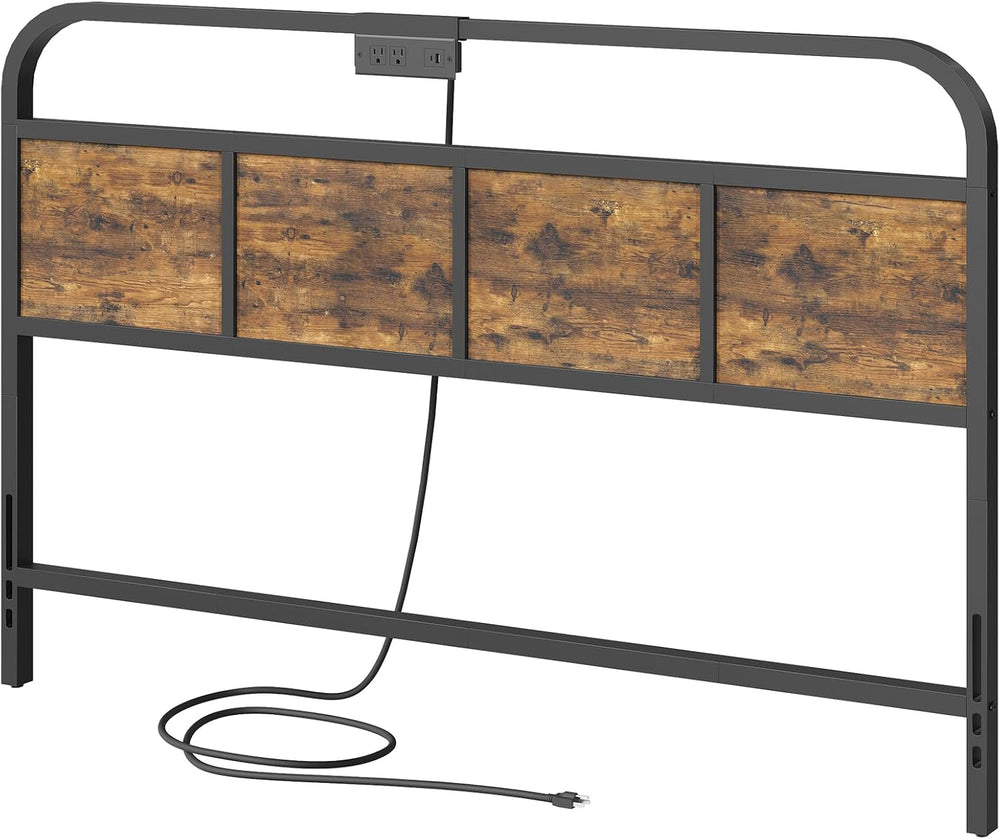 YATINEY Queen Size Headboard Only, Head Board with Sliding Charging Station, ...