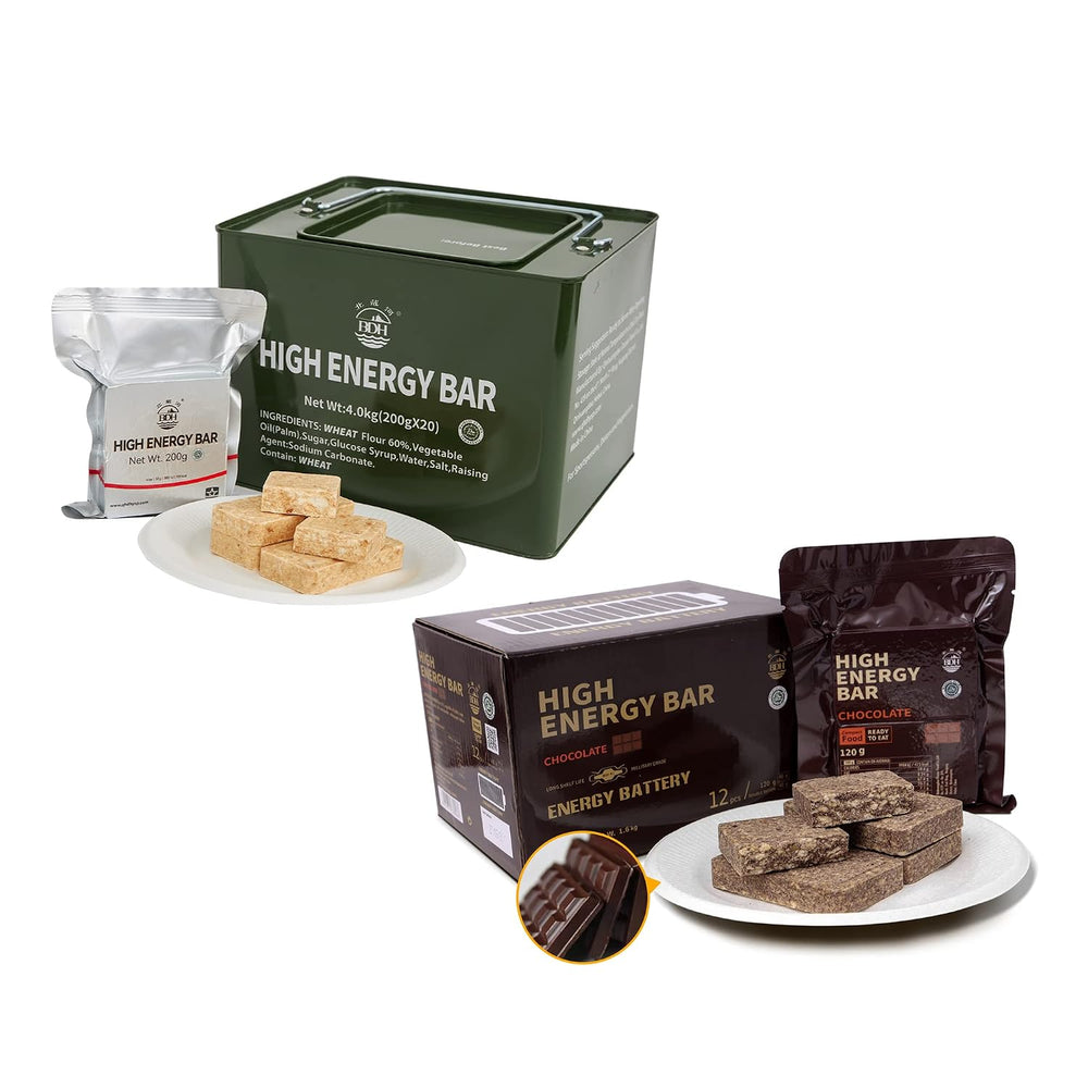 Emergency Food Ration Bars, Survival Tabs Supply for Outdoor Camping Snowstor...