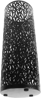 Sorandy Metal Umbrella Holder, Round Freestanding Umbrella Stand, Hollowed Pattern Stand with Quick Drying Design, Ideal for Entryway, Office & Home (S 62x50cm / 24.41x19.69in)