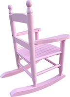 Kids' Rocking Chairs, Childrens Rocking Chair, Wooden Classic Rocker Chair Indoor Outdoor for Youth/Childs/Childrens Porch Rocker Chair for Living Room,Bedroom,Balconies, Porches (Pink)