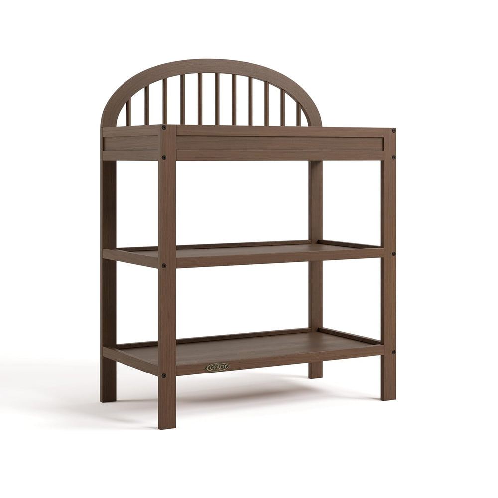 Graco Olivia Changing Table with Water-Resistant Changing Pad, Hazelnut