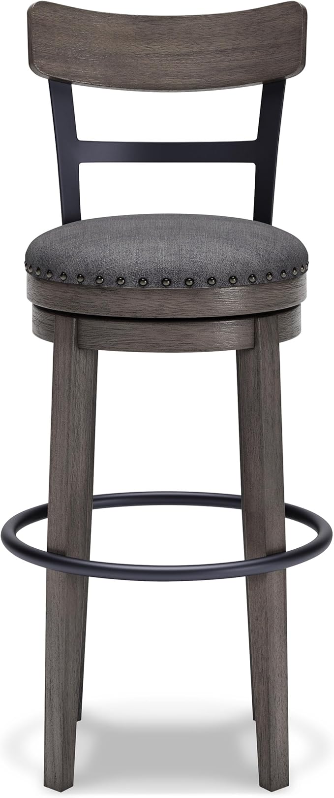 Signature Design by Ashley Caitbrook 30" Farmhouse Bar Height Upholstere...