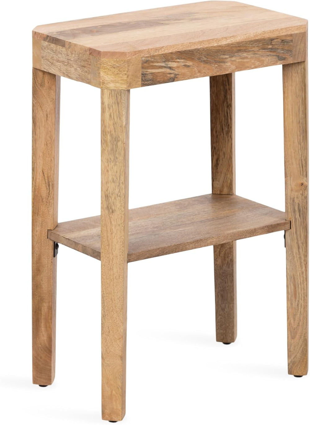Kate and Laurel Talcott Modern Narrow Rectangle Wood Side Table, 16 x 10 x 25...