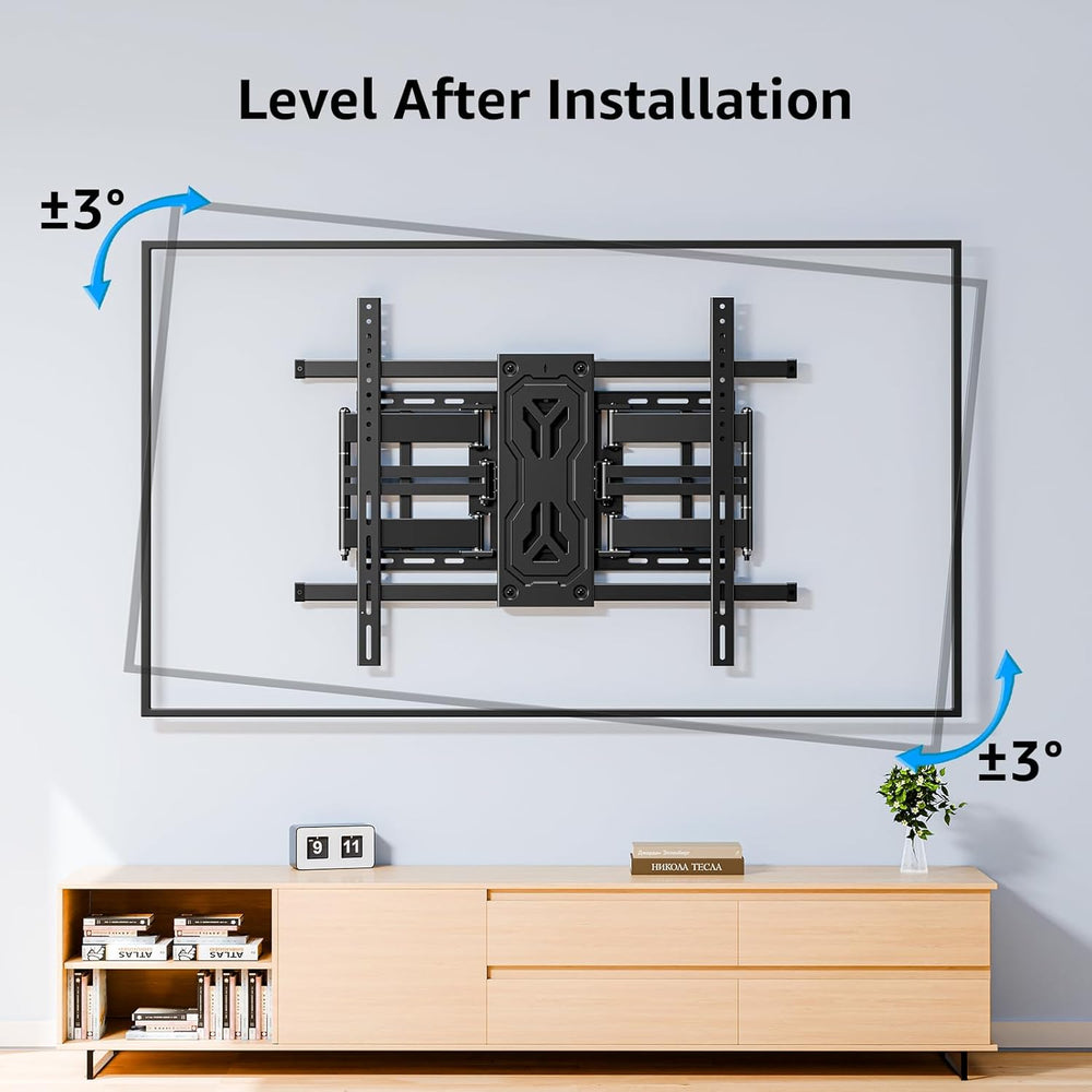 MOUNTUP TV Wall Mount Holds 250 lbs for 50-110 inch Large TVs, Heavy Duty Ful...