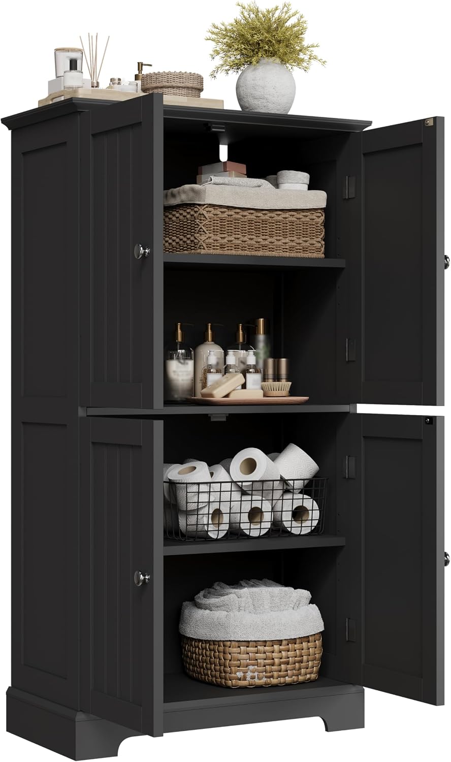 ChooChoo Bathroom Floor Cabinet with Adjustable Shelves