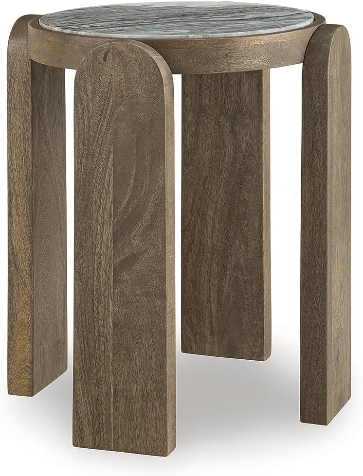 Signature Design by Ashley Gavrilley Contemporary Accent Table with Marble To...