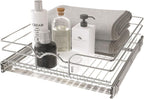 Rev-A-Shelf Kitchen Cabinet Pullout Shelf and Drawer Organizer Slide Out Pantry Storage Basket in Multiple Sizes, 18 x 20 In, 5WB1-1820CR-1