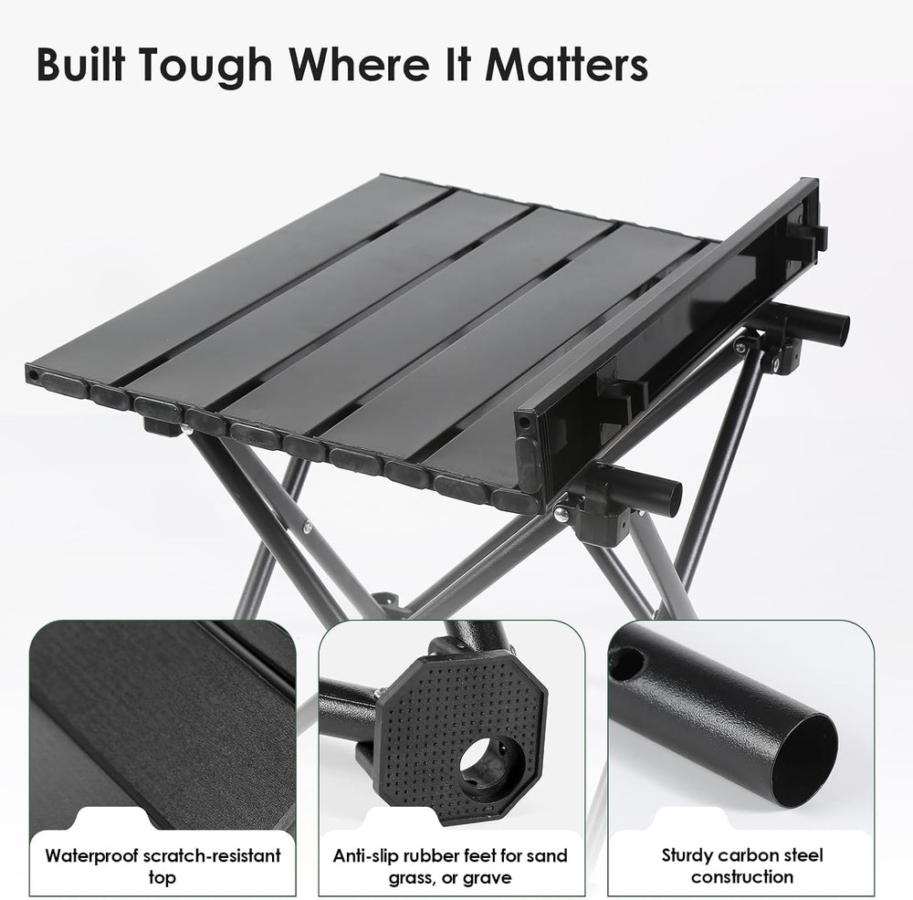 Opliy 2-Pack Portable Camping Table – Ultralight Foldable Car Tray Table with...