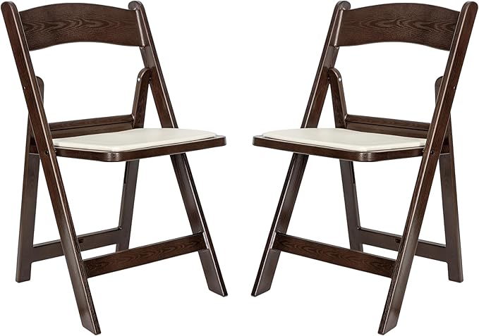 Flash Furniture Hercules Commercial Indoor/Outdoor Folding Event Chair, Wood ...
