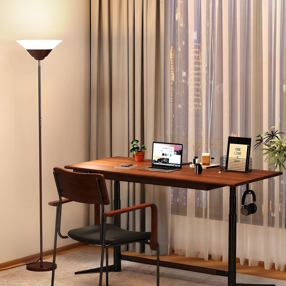 SIBRILLE Floor Lamps for Living Room, 72” Tall LED Standing Lamp with Remote/...