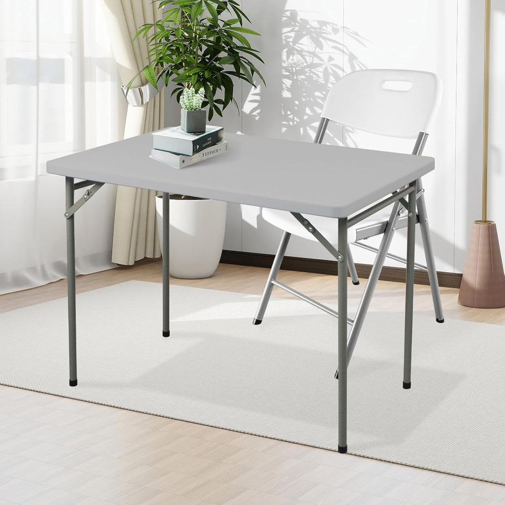 Folding Table 3ft Rectangular All-Occasion Plastic Folding Event Table for In...