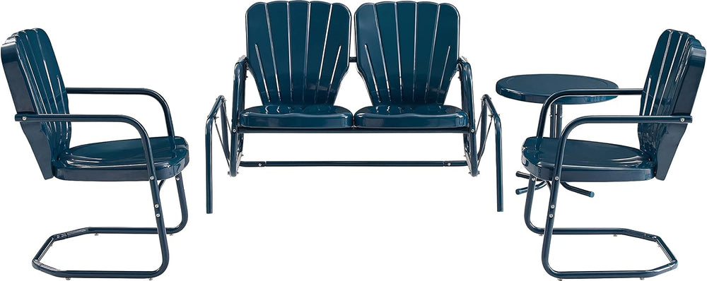 Crosley Furniture Ridgeland 4-Piece Loveseat Glider Set