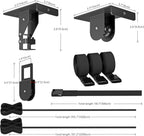 TRUSOON Ceiling Storage Hoist for Cargo Box - Heavy Duty Garage Storage Lift - Garage Pulley Lift System for Rooftop Carriers, Holds up to 150 lbs Capacity and Fit 10-14 Foot Tall Garage Ceilings