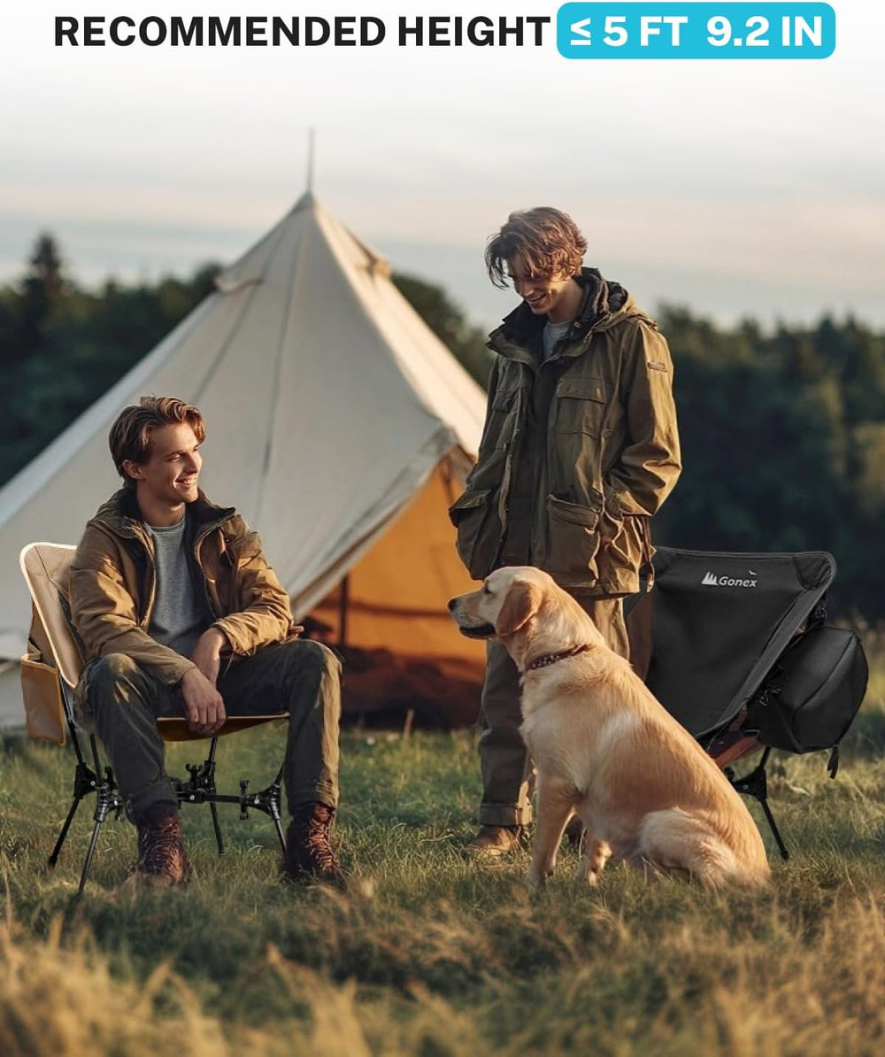 Gonex Portable Camping Chair, Compact Collapsible Backpacking Camp Chair