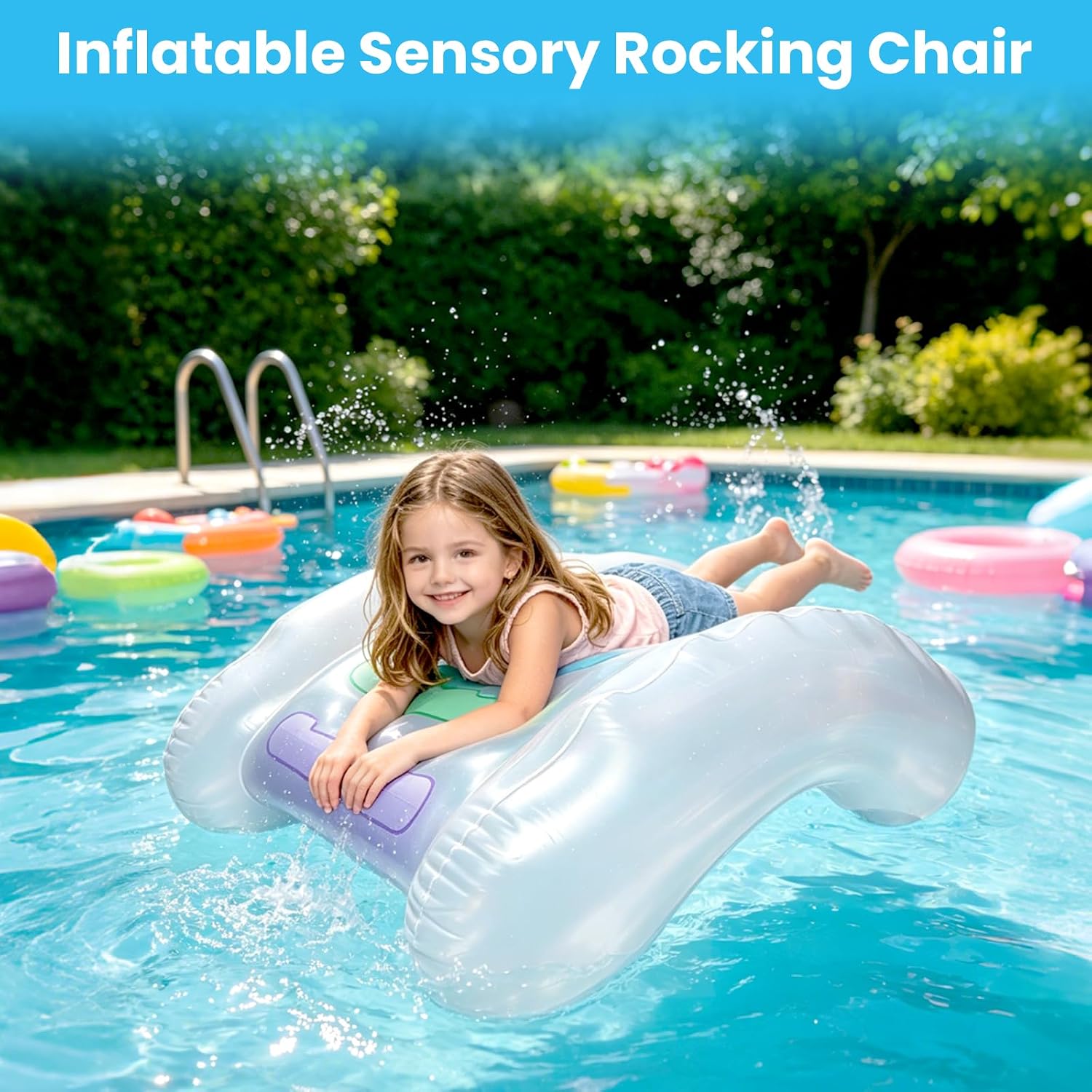 Sensory Chair for Kids with Autism – Inflatable Rocking Chair | ADHD & Sensory Seeking,Provides calming balance for toddlers,Perfect for sensory rooms, home, or classroom use
