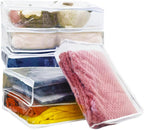 Esme L&H 6Pcs Sweater Storage Bags for Clothes, Clear Storage Bags with Zipper for Sweater Blanket Bed Sheet, Zippered Clothing for Blanket,Bedsheet,Linen,Bedding,16 * 12 * 4 Inch