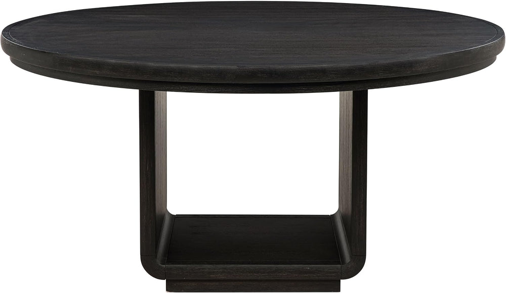 Coaster Home Furnishings - Leandro - Wood - Round Dining Table with Pedestal ...