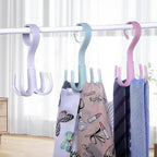 360° Rotating Four-Claw Hanger Hook for Closet Multi-Purpose Space-Saving Organizer for Bags Belts Hats and Accessories