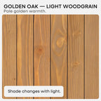 Homeforia 16 inch Golden Oak Floating Shelf, High End Solid Real Wood 16inch Small Floating Shelves for Wall Mounted, Oak Wooden 16in Floating Shelves, Heavy Duty Bracket, 16 X 6.5 X 1.75 in, Set of 2