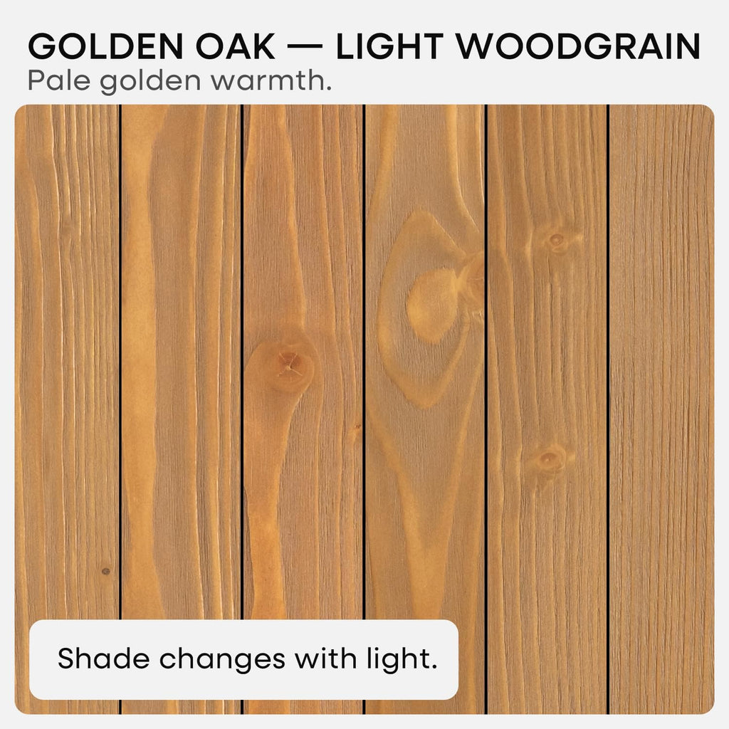 Homeforia 16 inch Golden Oak Floating Shelf, High End Solid Real Wood 16inch Small Floating Shelves for Wall Mounted, Oak Wooden 16in Floating Shelves, Heavy Duty Bracket, 16 X 6.5 X 1.75 in, Set of 4