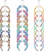 3 PCS Headband Holder Organizer for Girl，headband storage，Hanging Hairband Storage for Women，Headband organizer，White Hair Hoop Display Hair Accessories Organizer Bedroom College Dorm Decor ﻿