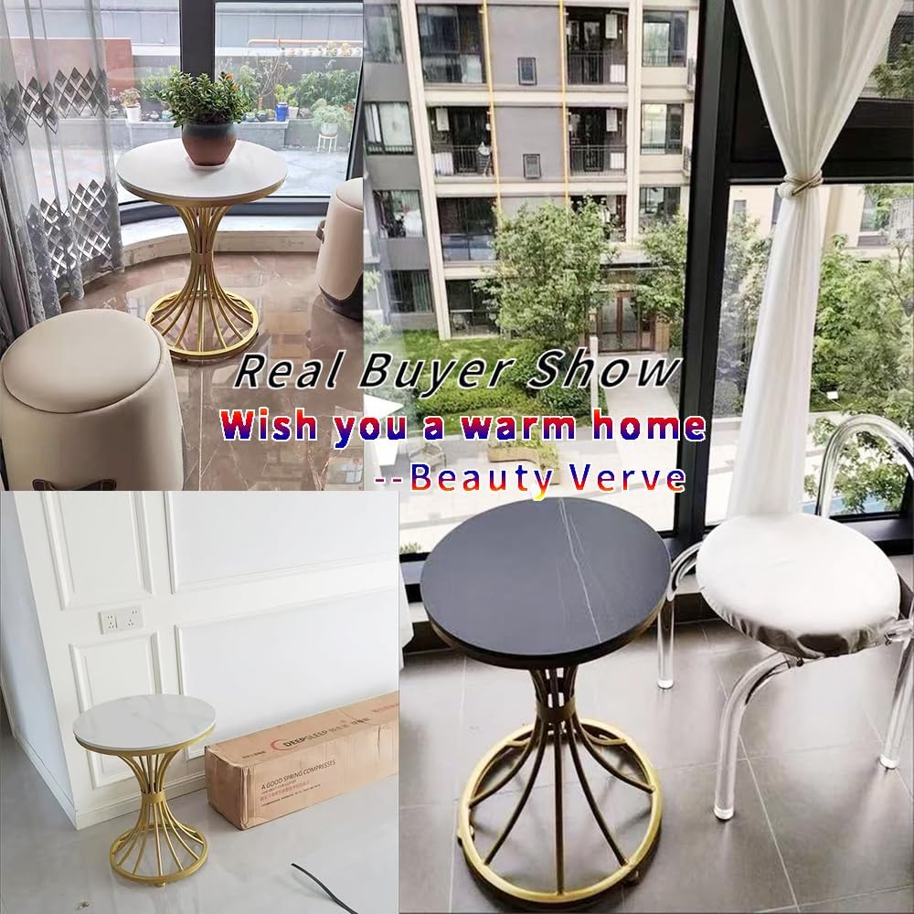 BeautyVerve Rock Plate Small End Tables for Living Room Coffee Tables, Modern...