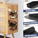 2 Pcs Floating Shoe Display Shelves, H-Type Sturdy Levitating Wall Shelf, Sneaker Holders for Shoe Collectors & Advertising Exhibition