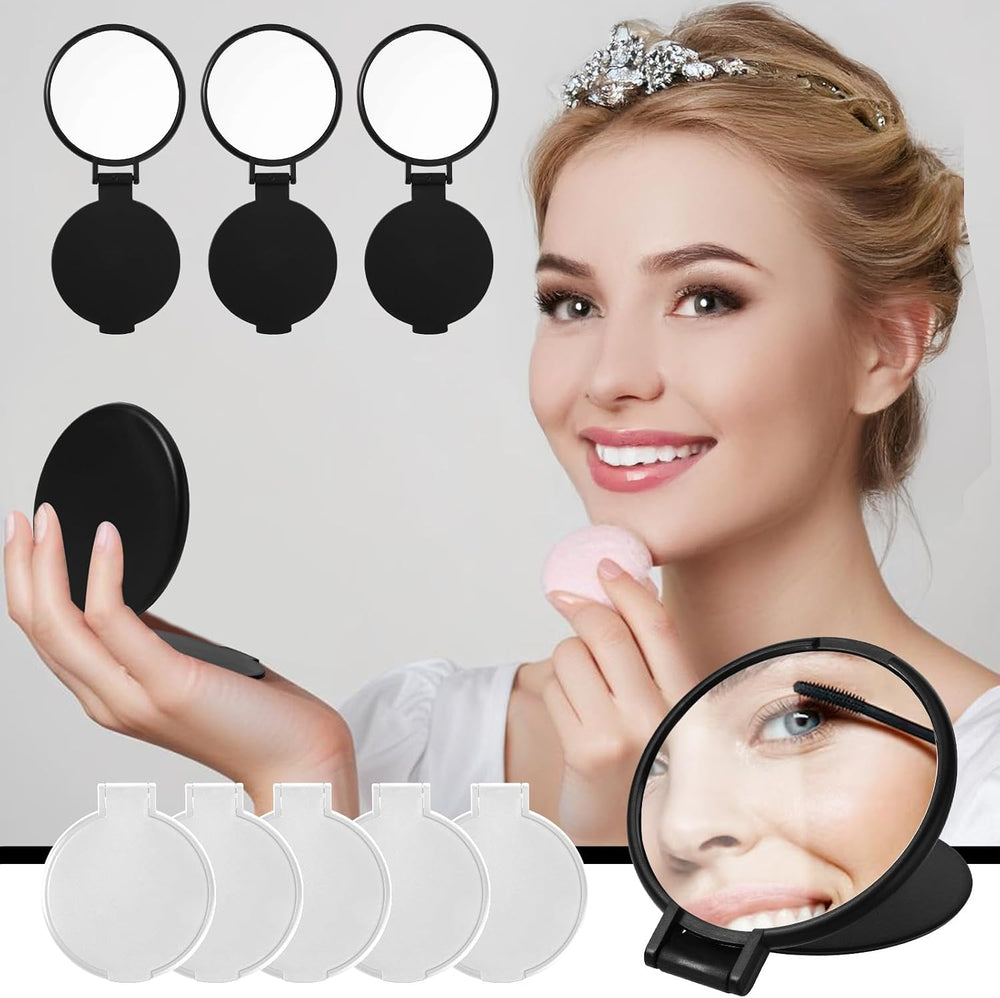 Telooco 100 Pcs Round Compact Mirrors for Purse Mini Folding Mirrors Portable...