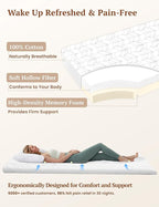 ZonLi Japanese Floor Mattress Futon Mattress Twin Size, Thicken Roll Up Tatami Mat w/ 100% Cotton Washable Cover, Portable & Foldable Floor Bed Mattress for Sleeping, Dormitory, Adult Kids, White