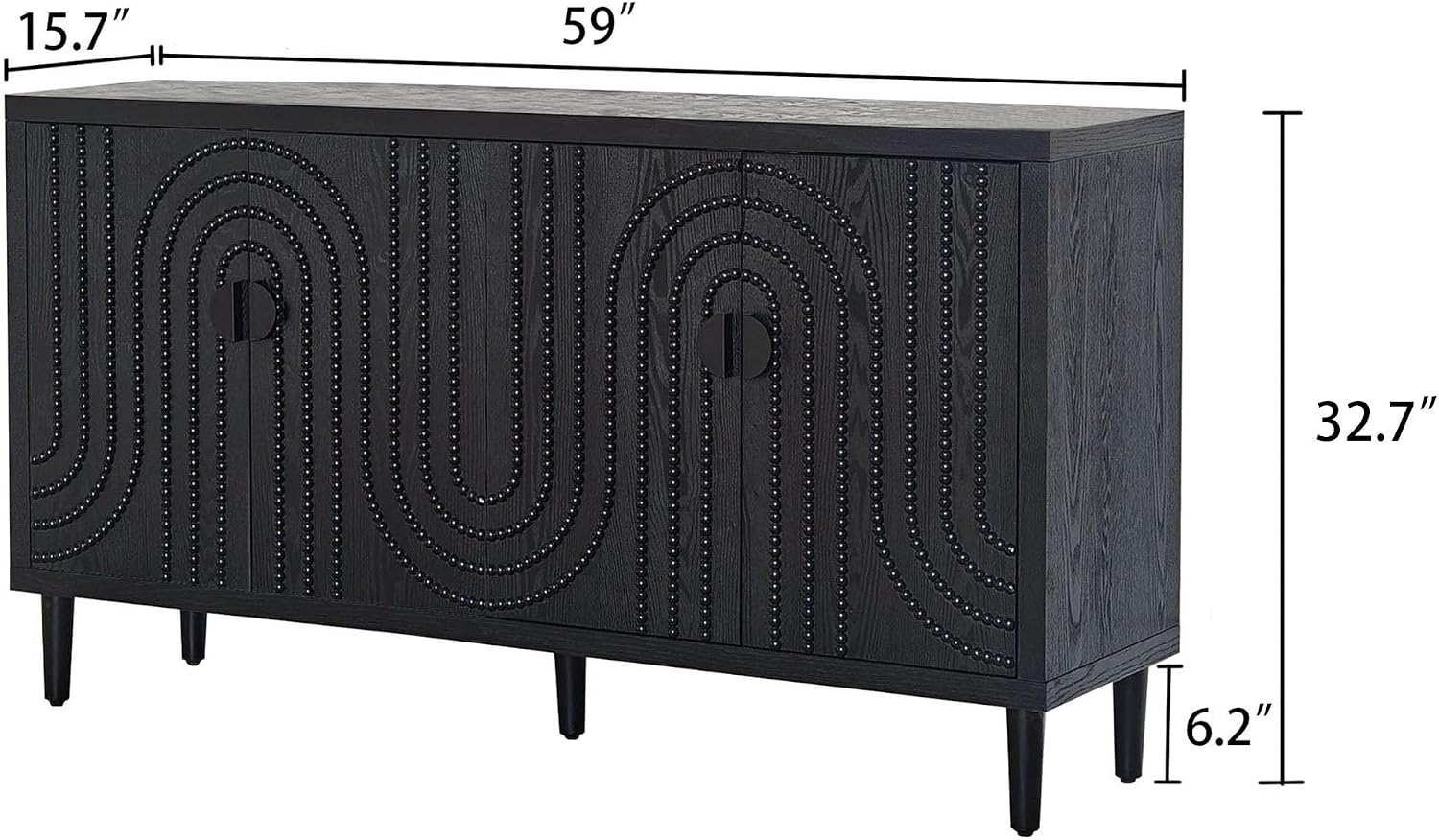 Pantry Cabinet, Modern Sideboard Cabinet, Stylish Storage Solution for Dining Living Rooms,for Kitchen Home