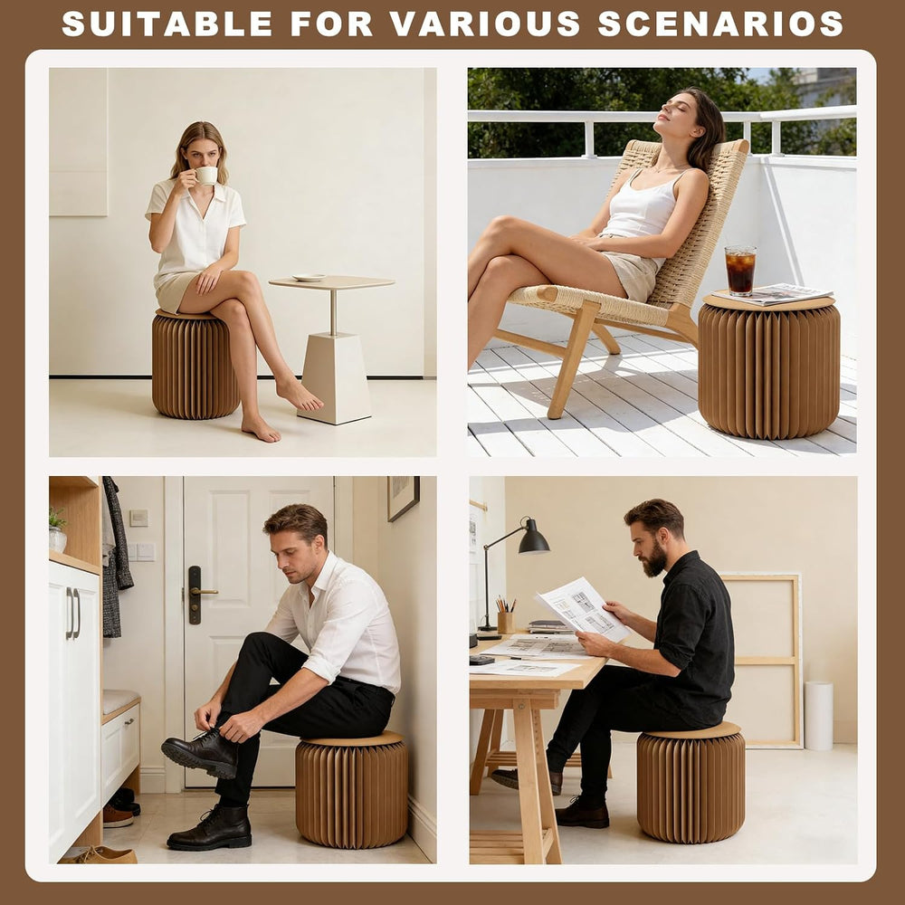 Foldable Stool — Paper Foldable Stool,Folding Paper Stool, (Book-Sized) ，11 I...